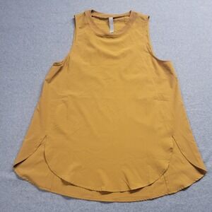 Athleta Zephyr‎ Women's XS Tank Tuscan Gold Active Stretch Wear Gym Yoga Running